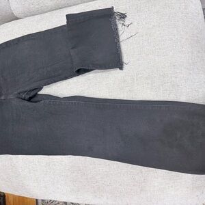 Express Black Raw-Hem Skinny Jeans